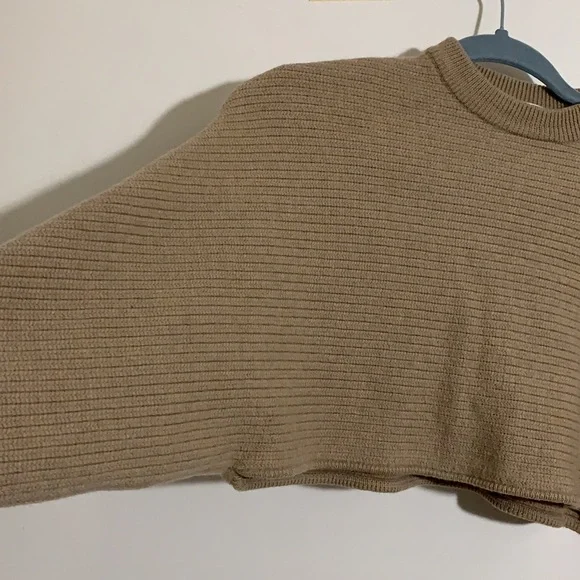 Aritzia Wilfred Lolan wool Sweater Tan Size XS - Picture 6 of 10
